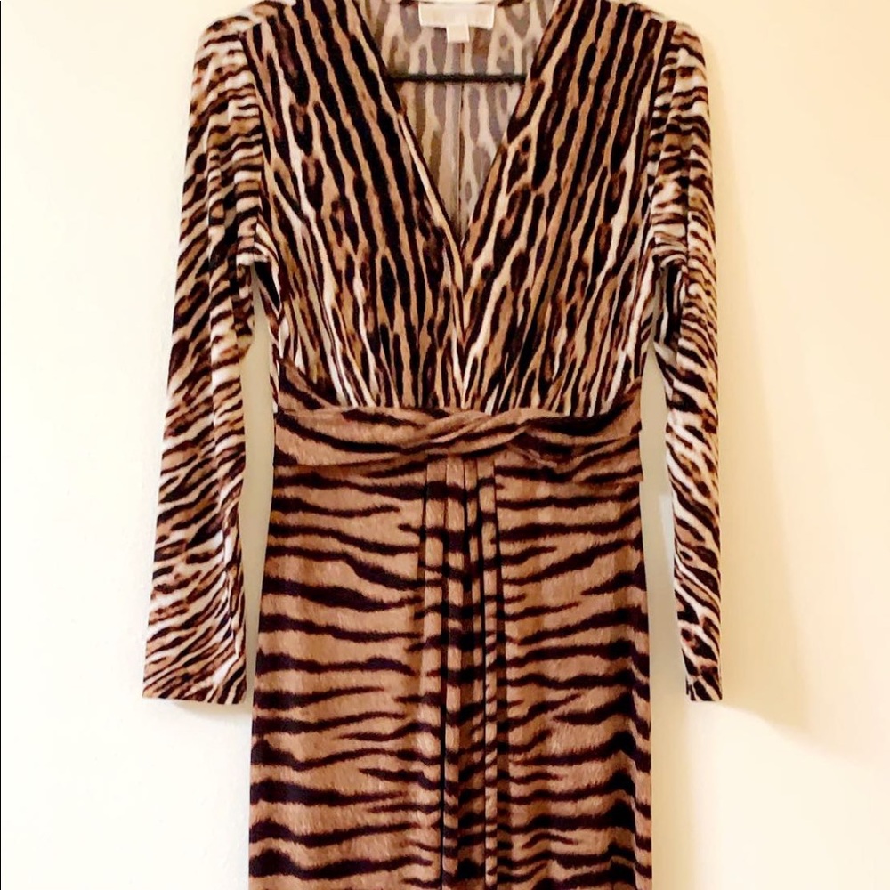 Animal pattern dress